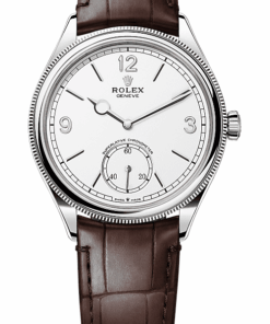 Rolex 1908 39 mm, 18 ct white gold, polished finish M52509-0006