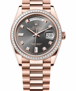 Rolex Day-Date 36 Oyster, 36 mm, Everose gold and diamonds M128395TBR-0012