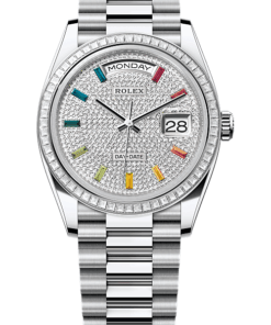 Rolex Day-Date 36 Oyster, 36 mm, platinum and diamonds M128396TBR-0006
