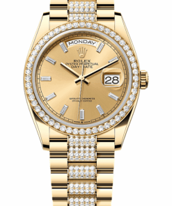 Rolex Day-Date 36 Oyster, 36 mm, yellow gold and diamonds M128348RBR-0081