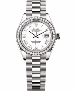 Rolex Lady-Datejust Oyster, 28 mm, white gold and diamonds M279139RBR-0013