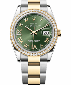 Rolex Datejust 36 Oyster, 36 mm, Oystersteel, yellow gold and diamonds M126283RBR-0012