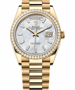 Rolex Day-Date 36 Oyster, 36 mm, yellow gold and diamonds M128348RBR-0070
