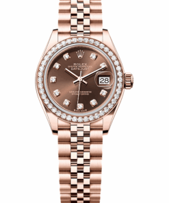 Rolex Lady-Datejust Oyster, 28 mm, Everose gold and diamonds M279135RBR-0018