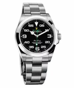 Rolex Air King 126900 Bk Black Dial Smooth Bezel 40Mm Stainless Steel Oyster Bracelet Men'S Watch