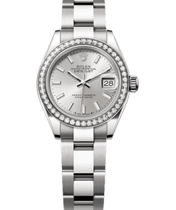 Rolex Lady-Datejust Oyster, 28 mm, Oystersteel, white gold and diamonds M279384RBR-0008