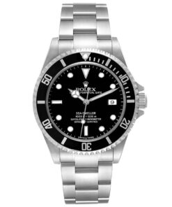 Rolex Seadweller 4000 Black Dial Steel Mens Watch 16600 Box Card