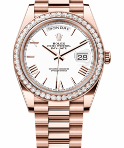 Rolex Day-Date Day-Date 40 Oyster, 40 mm, Everose gold and diamonds M228345RBR-0012
