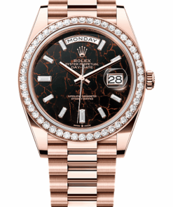 Rolex Day-Date 40 Oyster, 40 mm, Everose gold and diamonds M228345RBR-0016