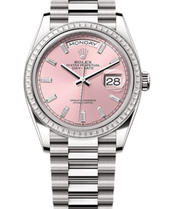 Rolex Day-Date 36 Oyster, 36 mm, white gold and diamonds M128399TBR-0029