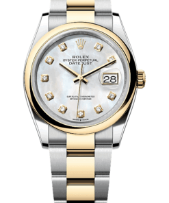 Rolex Datejust 36 Oyster, 36 mm, Oystersteel and yellow gold M126203-0024