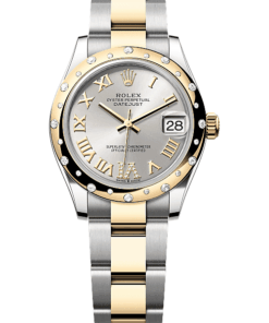 Rolex Datejust 31 Oyster, 31 mm, Oystersteel, yellow gold and diamonds M278343RBR-0003