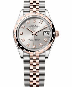 Rolex Datejust 31 Oyster, 31 mm, Oystersteel, Everose gold and diamonds M278341RBR-0016