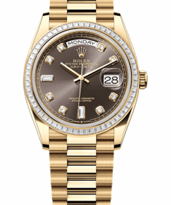 Rolex Day-Date 36 Oyster, 36 mm, yellow gold and diamonds M128398TBR-0006