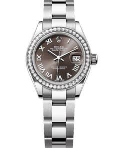 Rolex Lady-Datejust Oyster, 28 mm, Oystersteel, white gold and diamonds M279384RBR-0016