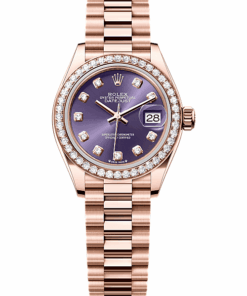 Rolex Lady-Datejust Oyster, 28 mm, Everose gold and diamonds M279135RBR-0020