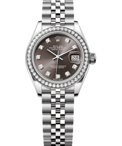 Rolex Lady-Datejust Oyster, 28 mm, Oystersteel, white gold and diamonds M279384RBR-0017