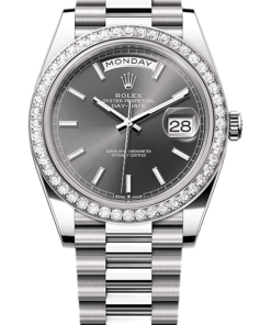Rolex Day-Date 40 Oyster, 40 mm, white gold and diamonds M228349RBR-0041