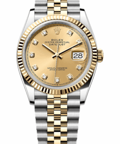 Rolex Datejust 36 Oyster, 36 mm, Oystersteel and yellow gold M126233-0017