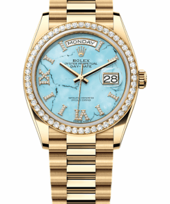 Rolex Day-Date 36 Oyster, 36 mm, yellow gold and diamonds M128348RBR-0037