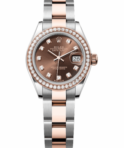 Rolex Lady-Datejust Oyster, 28 mm, Oystersteel, Everose gold and diamonds M279381RBR-0012