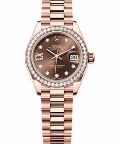 Rolex Lady-Datejust Oyster, 28 mm, Everose gold and diamonds M279135RBR-0001