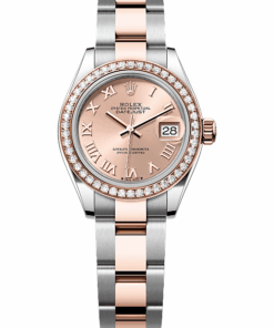 Rolex Lady-Datejust Oyster, 28 mm, Oystersteel, Everose gold and diamonds M279381RBR-0026