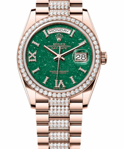 Rolex Day-Date 36 Oyster, 36 mm, Everose gold and diamonds M128345RBR-0069