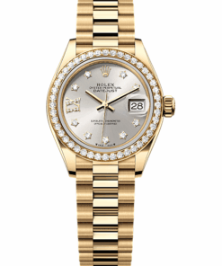 Rolex Lady-Datejust Oyster, 28 mm, yellow gold and diamonds M279138RBR-0001