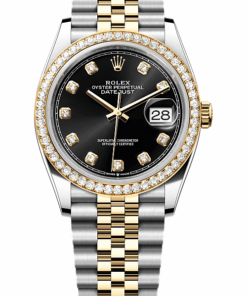 Rolex Datejust 36 Oyster, 36 mm, Oystersteel, yellow gold and diamonds M126283RBR-0007