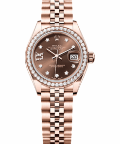 Rolex Lady-Datejust Oyster, 28 mm, Everose gold and diamonds M279135RBR-0002